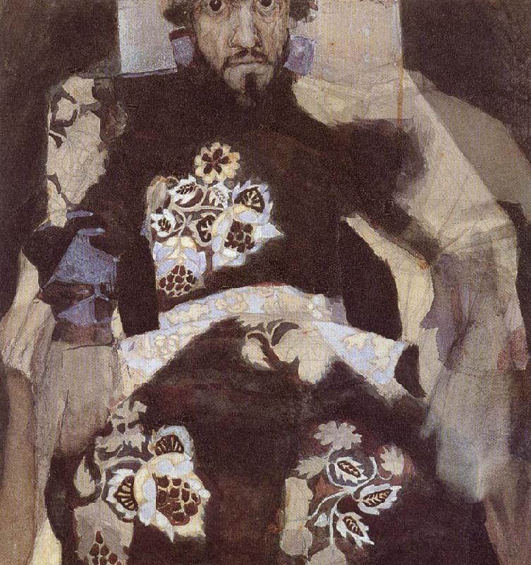 Mikhail Vrubel Portrait of a Man in period costume oil painting picture